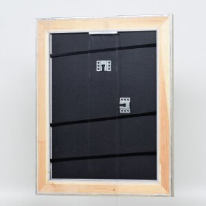 Effect wooden frame profile 95 silver 18x32 cm Anti-reflective glass