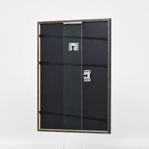 Effect wooden frame profile 23 blue 20x20 cm Anti-reflective glass