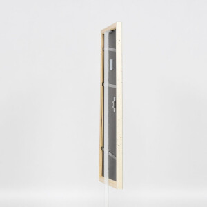 Effect wooden frame profile 38 white 20x20 cm anti-reflex glass