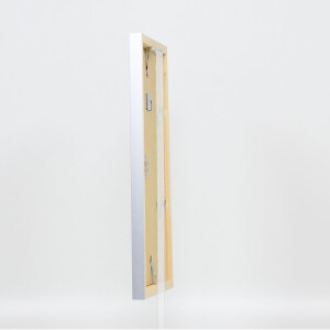 Wooden frame Top Cube 20x20 cm silver Anti-reflective glass