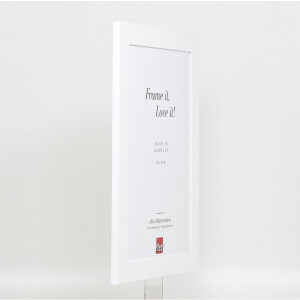 Effect solid wood frame Profile 30 white 20x20 cm Clear glass