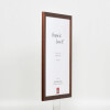 Effect wooden frame profile 2210 dark brown 20x20 cm museum glass