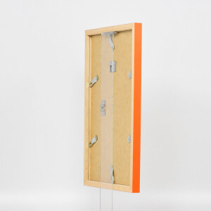 Wooden frame Top Cube 20x20 cm orange museum glass