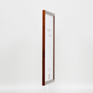 Effect Wooden Frame Profile 89 dark brown 20x20 cm Museum Glass