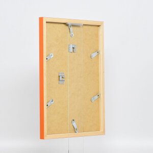 Wooden frame Top Cube 20x25 cm orange Anti-reflective glass