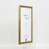 Effect wooden frame profile 2070 anti-reflective glass 20x25 cm gold