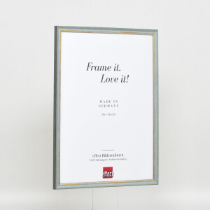 Effect solid wood frame Profile 25 blue 20x28 cm Museum glass