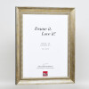 Effect solid wood frame profile 28 gold 20x28 cm Anti-reflective glass