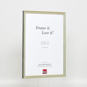 Effect solid wood frame Profile 25 green 20x30 cm Clear glass