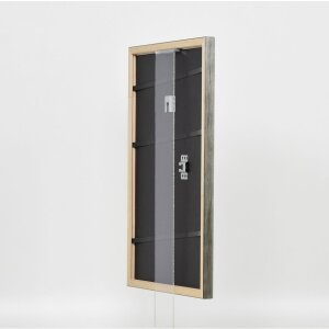 Effect wooden frame profile 2070 anti-reflective glass 20x30 cm silver