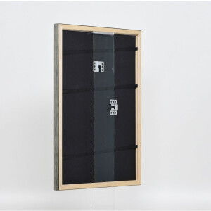 Effect wooden frame profile 2070 anti-reflective glass 20x30 cm silver