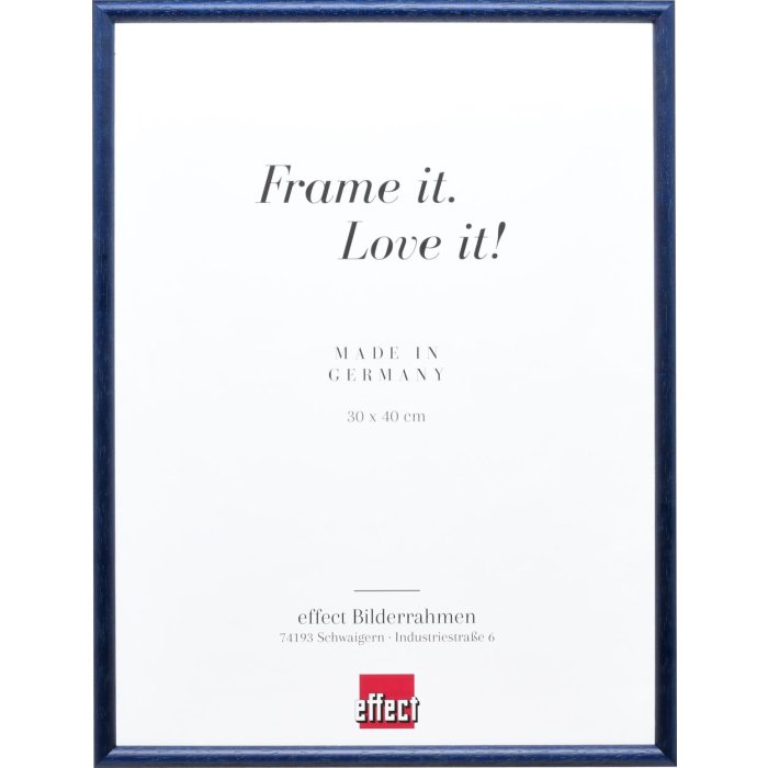 Effect solid wood frame profile 20 blue 21x28 cm museum glass