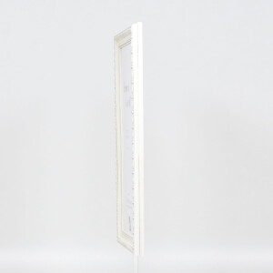 Effect Wooden Baroque Frame Profile 37 white 21x28 cm Museum Glass