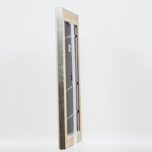 Effect wooden frame profile 95 silver 21x28 cm normal glass