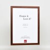 Effect wooden frame profile 2210 dark brown 21x29,7 cm acrylic glass