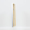 Wooden frame Top Cube 21x29,7 cm silver Anti-reflective glass