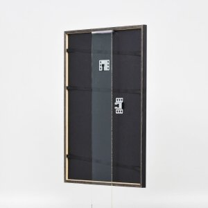 Effect wooden frame profile 23 blue 23x70 cm Anti-reflective glass