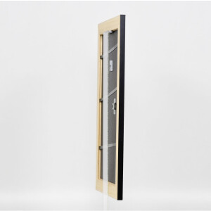 Effect solid wood frame Profile 30 black 23x70 cm Anti-reflective glass