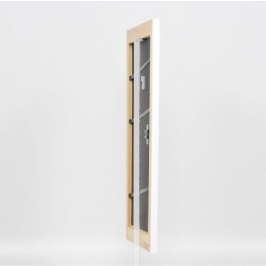 Effect solid wood frame Profile 30 white 23x70 cm Anti-reflective glass