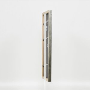 Effect wooden frame profile 2070 normal glass 23x70 cm silver