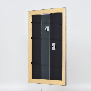 Effect wooden frame profile 94 silver 23x70 cm anti-reflective glass