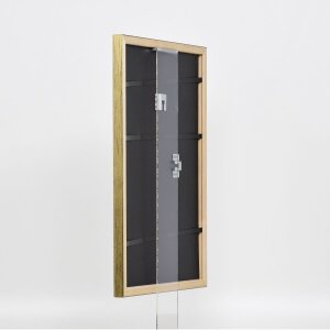 Effect wooden frame profile 2070 anti-reflective glass 23x70 cm gold