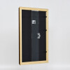 Effect Wooden Frame Profile 21 nut brown 23x70 cm Museum Glass