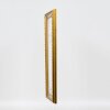 Effect Wooden Baroque Frame Profile 37 antique gold 23x70 cm Museum Glass