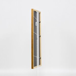 Effect solid wood frame profile 22 brown-gold 24x30 cm Clear glass