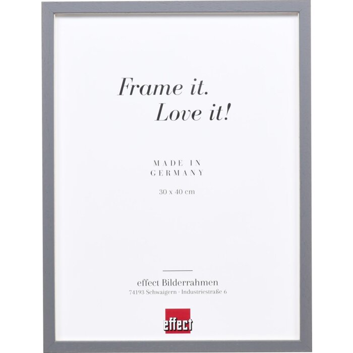 Effect wooden frame profile 35 anthracite 24x30 cm normal glass + spacer