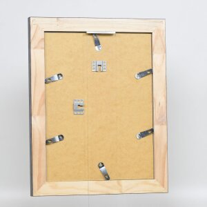 Effect solid wood frame profile 28 silver 24x30 cm Anti-reflective glass