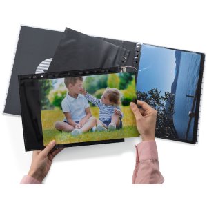 Fotophan-visible sleeves 20x30cm black 10 sleeves