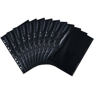 Fotophan-visible sleeves 20x30cm black 10 sleeves