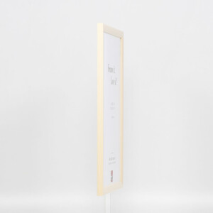 Effect Wooden Frame Profile 89 white 25x30 cm Museum Glass