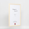 Effect Wooden Frame Profile 89 white 25x30 cm Museum Glass