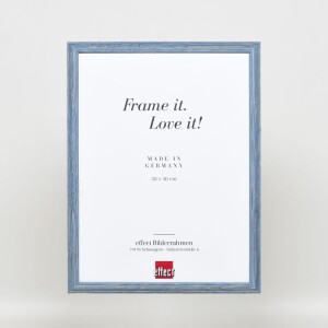 Effect Wooden Frame Profile 32 grey-blue 25x35 cm Normal Glass