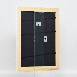 Effect solid wood frame Profile 30 white 25x35 cm Museum glass