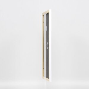 Effect wooden frame profile 2210 white 25x50 cm anti-reflective glass