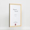 Effect solid wood frame Profile 25 yellow 25x50 cm Clear glass