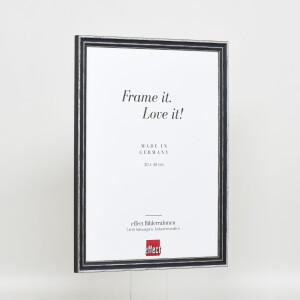 Effect wooden frame profile 38 grey 25x50 cm acrylic glass