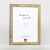 Effect wooden frame profile 94 gold 25x50 cm acrylic glass