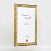 Effect wooden frame profile 94 gold 25x50 cm acrylic glass