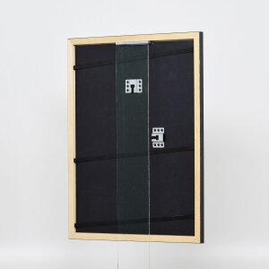 Effect Wooden Frame Profile 38 grey 25x50 cm Museum Glass