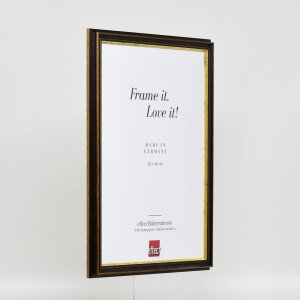 Effect Wooden Frame Profile 21 nut brown 25x50 cm Museum Glass