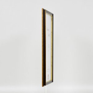 Effect Wooden Frame Profile 21 nut brown 25x50 cm Museum Glass