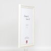 Effect Wooden Baroque Frame Profile 37 white 25x50 cm Museum Glass