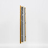 Effect solid wood frame profile 22 brown-gold 25x60 cm Clear glass