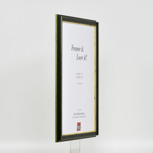 Effect Wooden Frame Profile 21 green 25x60 cm Normal Glass