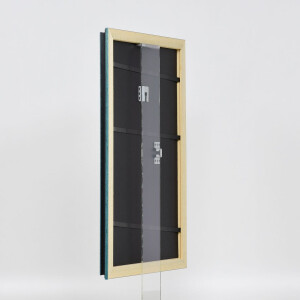 Effect wooden frame profile 21 blue 25x60 cm anti-reflex glass