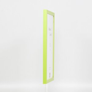 Wooden frame Top Cube 25x60 cm green acrylic glass